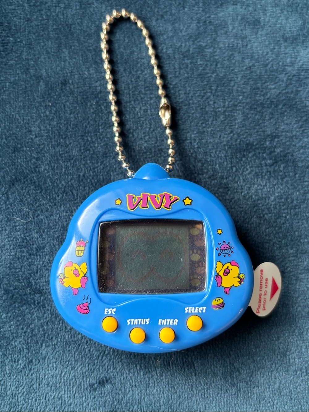 RakuRaku Blue Vivy Chicken Virtual Per - Vintage 1997